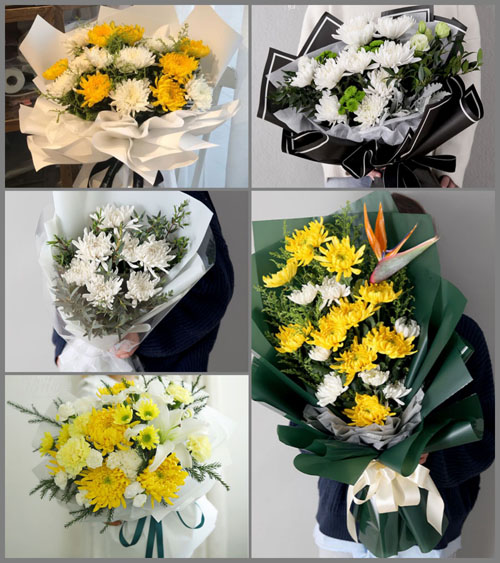 四川成都蒲江县鹤山镇九莲村白事花束代送